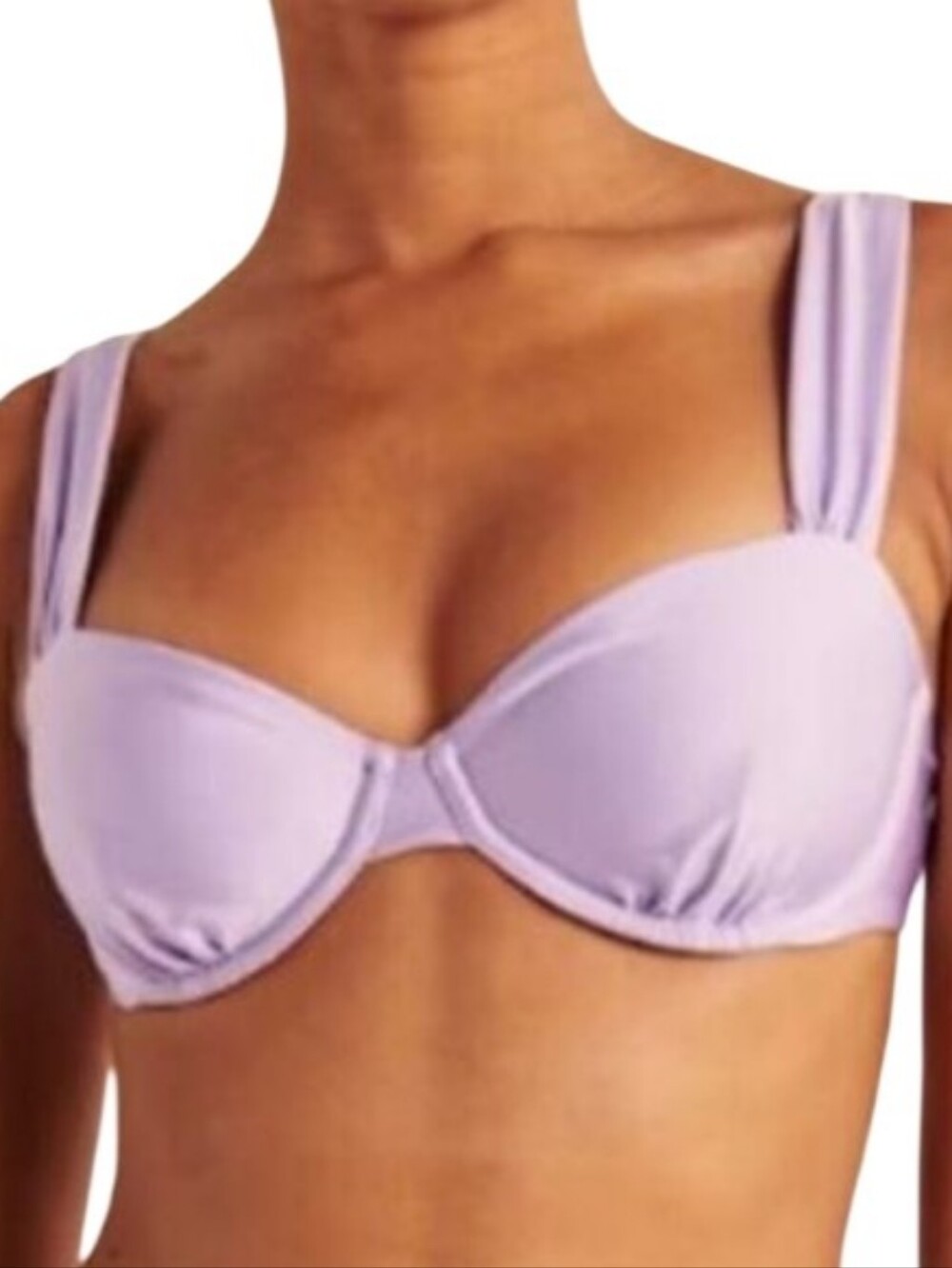 Lavender Underwire Bikini Top - Sz XL Nwt
